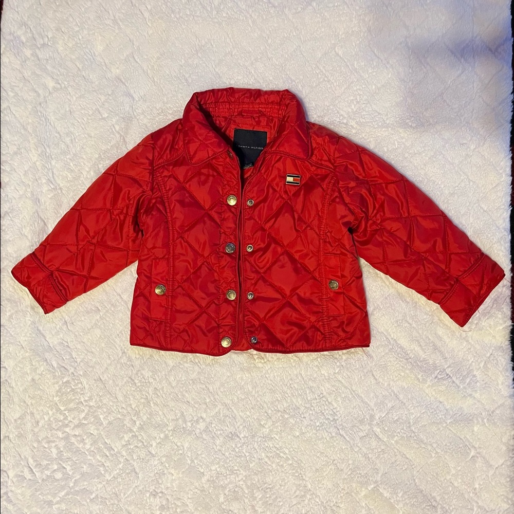 Tommy Hilfiger Toddler Diamond Quilted Barn Jacket Size 18 months